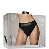 Shots Ouch Vibrating Strap On Hipster - Black XS/S
