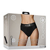 Shots Ouch Vibrating Strap On Thong w/Removable Rear Straps - Black XS/S