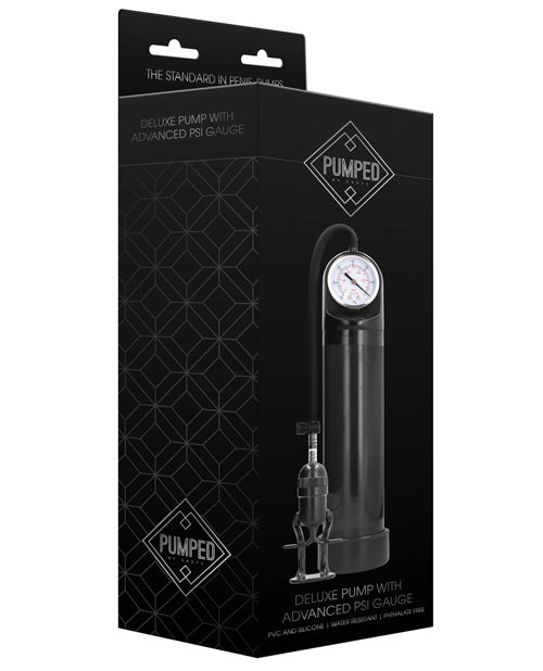 Shots Pumped Deluxe Pump w/Advanced PSI Gauge - Black