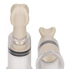 Shots Pumped Nipple Suction Set - Small Clear