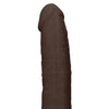 Shots RealRock 7.5" Silicone Dual Density Dildo - Brown