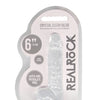 Shots RealRock Realistic Crystal Clear 6" Dildo w/Balls -  Transparent Clear