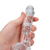 Shots RealRock Realistic Crystal Clear 6" Dildo w/Balls -  Transparent Clear