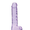 Shots RealRock Realistic Crystal Clear 7" Dildo w/Balls - Purple