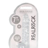 Shots RealRock Realistic Crystal Clear 7" Dildo w/Balls - Transparent Clear