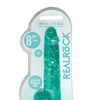 Shots RealRock Realistic Crystal Clear 8" Dildo w/Balls - Turquoise