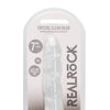 Shots RealRock Crystal Clear 7" Dildo  - Transparent