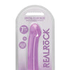 Shots RealRock Crystal Clear 7" Dildo  - Purple