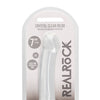 Shots RealRock Crystal Clear 7" Dildo  - Transparent