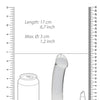 Shots RealRock Crystal Clear 7" Dildo  - Transparent