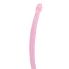 Shots RealRock Crystal Clear 17" Double Dildo  - Pink