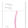 Shots RealRock Crystal Clear 17" Double Dildo  - Pink