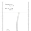 Shots RealRock Crystal Clear 17" Double Dildo  - Transparent