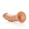 Shots RealRock Realistic 7" Curved Dildo - Tan