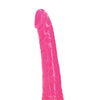 Shots RealRock 6" Slim Dildo Glow in the Dark - Neon Pink