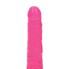 Shots RealRock 6" Slim Dildo Glow in the Dark - Neon Pink