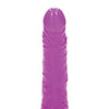 Shots RealRock 6" Slim Dildo Glow in the Dark - Neon Purple