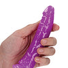 Shots RealRock 6" Slim Dildo Glow in the Dark - Neon Purple
