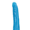 Shots RealRock 7" Slim  Dildo Glow in the Dark - Neon Blue