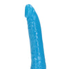 Shots RealRock 7" Slim  Dildo Glow in the Dark - Neon Blue