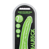 Shots RealRock 7" Slim  Dildo Glow in the Dark - Neon Green