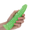 Shots RealRock 7" Slim  Dildo Glow in the Dark - Neon Green