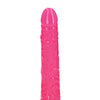 Shots RealRock 7" Slim Dildo Glow in the Dark - Neon Pink