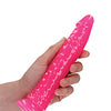 Shots RealRock 7" Slim Dildo Glow in the Dark - Neon Pink
