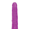 Shots RealRock 7" Slim Dildo Glow in the Dark - Neon Purple