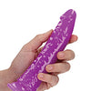 Shots RealRock 7" Slim Dildo Glow in the Dark - Neon Purple