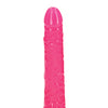 Shots RealRock 8" Slim Dildo Glow in the Dark - Neon Pink