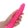 Shots RealRock 8" Slim Dildo Glow in the Dark - Neon Pink