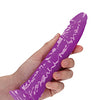 Shots RealRock 8" Slim Dildo Glow in the Dark - Neon Purple