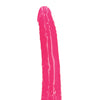 Shots RealRock 9" Slim Dildo Glow in the Dark - Neon Pink