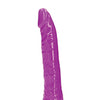 Shots RealRock 9" Slim Dildo Glow in the Dark - Neon Purple