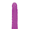 Shots RealRock 9" Slim Dildo Glow in the Dark - Neon Purple