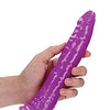 Shots RealRock 9" Slim Dildo Glow in the Dark - Neon Purple