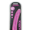 Shots RealRock 10" Slim Dildo Glow in the Dark - Neon Purple