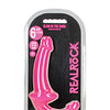 Shots RealRock 6" Strapless Strap On Glow in the Dark - Neon Pink
