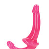 Shots RealRock 6" Strapless Strap On Glow in the Dark - Neon Pink