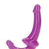 Shots RealRock 6" Strapless Strap On Glow in the Dark - Neon Purple