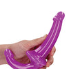 Shots RealRock 6" Strapless Strap On Glow in the Dark - Neon Purple