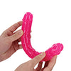 Shots RealRock 12" Double Dong Glow in the Dark - Neon Pink
