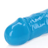 Shots RealRock 15" Double Dong Glow in the Dark - Neon Blue