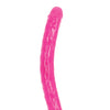 Shots RealRock 15" Double Dong Glow in the Dark - Neon Pink