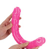 Shots RealRock 15" Double Dong Glow in the Dark - Neon Pink