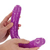 Shots RealRock 15" Double Dong Glow in the Dark - Neon Purple