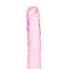 Shots RealRock Crystal Clear 6" Straight Dildo w/Suction Cup - Pink
