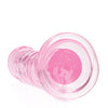 Shots RealRock Crystal Clear 6" Straight Dildo w/Suction Cup - Pink