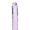 Shots RealRock Crystal Clear 6" Straight Dildo w/Suction Cup - Purple